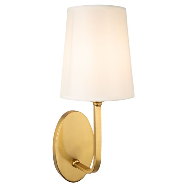 Artcraft Lighting Rhythm 6.3-in 1-light Brushed Gold Traditional Wall Sconce