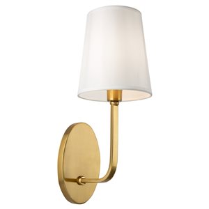 Artcraft Lighting Rhythm 6.3-in 1-light Brushed Gold Traditional Wall Sconce