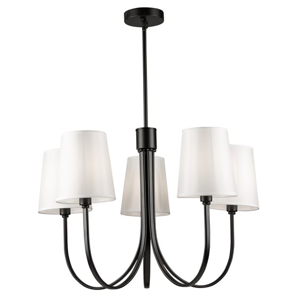 Artcraft Lighting Rhythm 5-light Black Traditional Chandelier
