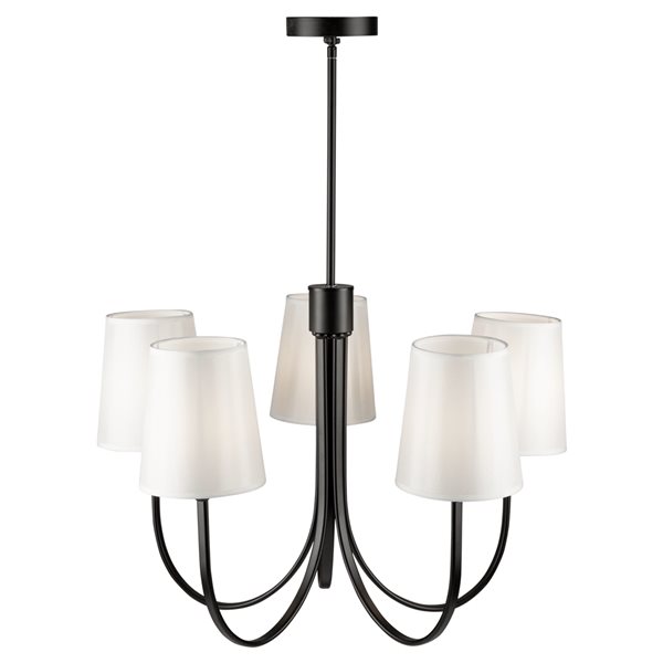 Artcraft Lighting Rhythm 5-light Black Traditional Chandelier