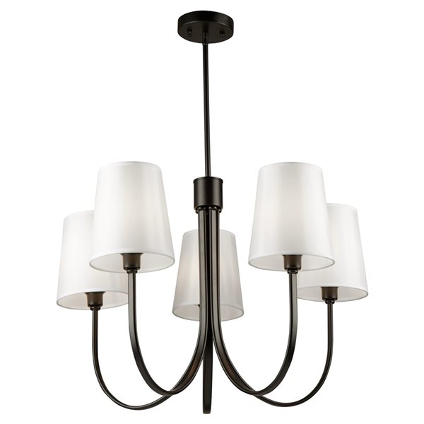 Artcraft Lighting Rhythm 5-light Black Traditional Chandelier