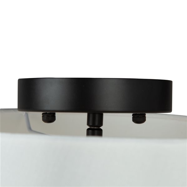 Artcraft-Lighting Rhythm Black 3-Light Semi-Flush Mount