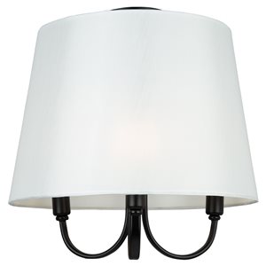 Artcraft-Lighting Rhythm Black 3-Light Semi-Flush Mount