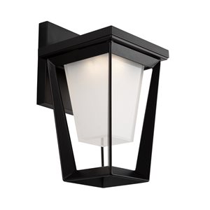 Artcraft Lighting Waterbury 11.5-in Black Hardwired LED Outdoor Wall Light