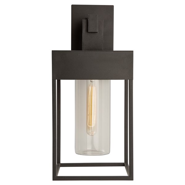 Artcraft Lighting Weybridge 16.7-in Black Hardwired Medium Base (E-26) Outdoor Wall Light