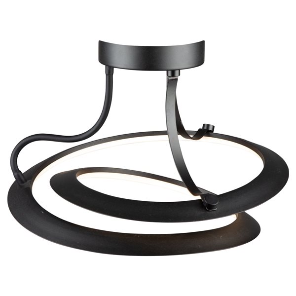 Artcraft-Lighting Ara Black 24 W LED Semi-Flush Mount