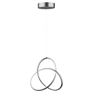 Artcraft Lighting Orion 15 W Grey Modern/contemporary Globe Integrated LED Medium (10-22 Inches) Pendant Light