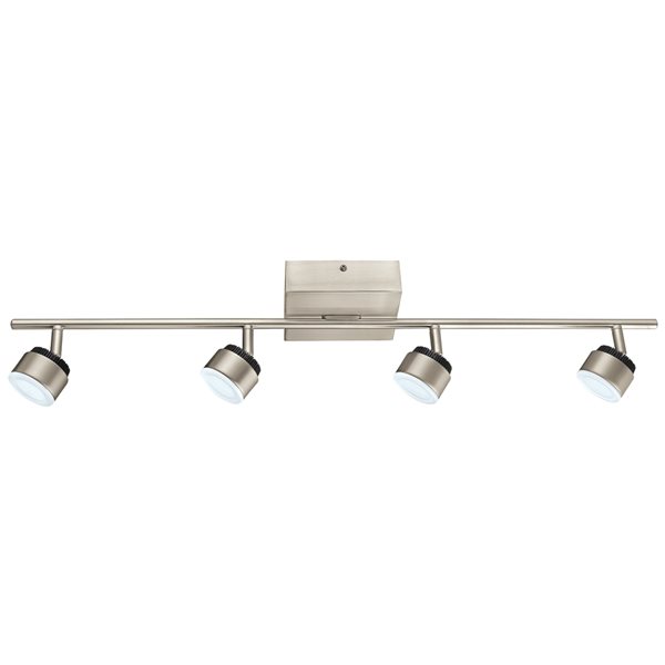 Eglo Armento 1 4-Light 30.75-in Matte Nickel Dimmable Integrated LED ...