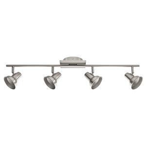 Eglo Filipina 4-Light 31-in Matte Nickel Dimmable Standard Fixed Track Light Kit