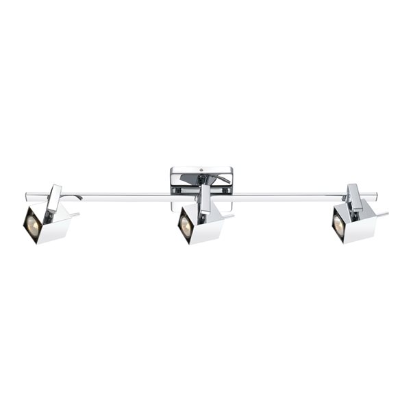 Eglo Manao 3-Light 30.88-in Chrome Dimmable Standard Fixed Track Light Kit