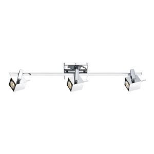 Eglo Manao 3-Light 30.88-in Chrome Dimmable Standard Fixed Track Light Kit