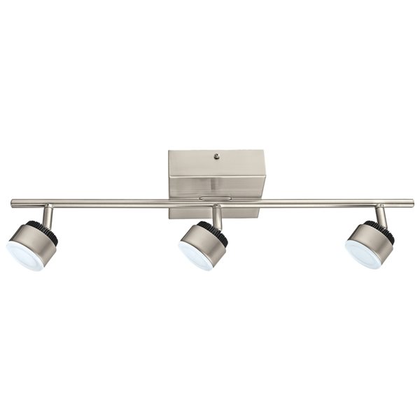 Eglo Armento 1 3-Light 22.88-in Matte Nickel Dimmable Integrated LED Fixed Track Light Kit