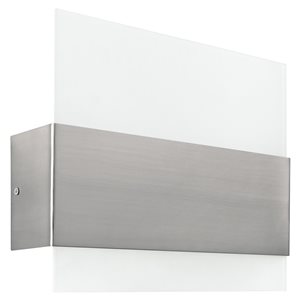 Eglo Nikita LED 13.88-in W 1-Light Matte Nickel Modern/Contemporary Energy Star Certified Wall Sconce