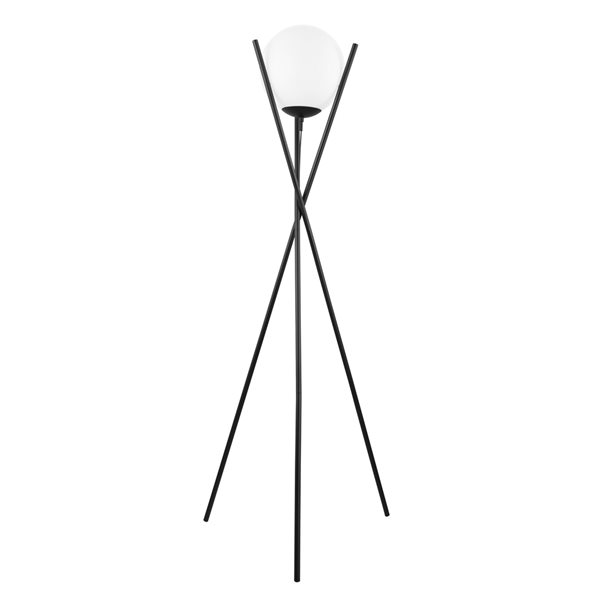 Eglo Salvezinas 59-in Black Shaded Floor Lamp