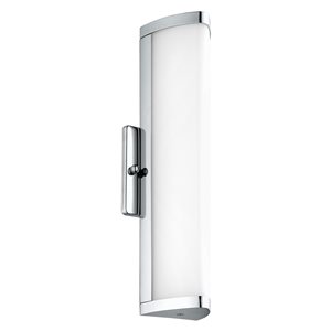 Luminaire pour meuble-lavabo chrome de 13,75 po Gita 2 par Eglo moderne et contemporain avec 1 lumière à DEL