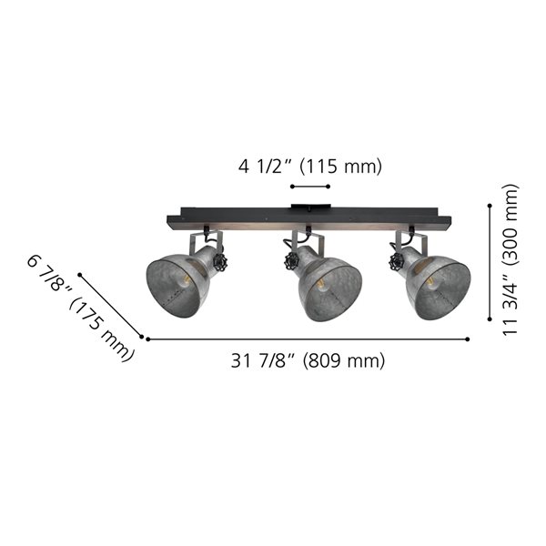 Light Bar Track Lighting Kit, Fixed Track Lighting Kit, Bar Track