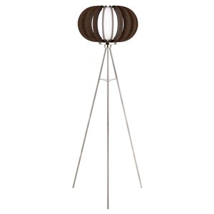 Eglo Stellato 3 65.38-in Matte Nickel Shaded Floor Lamp