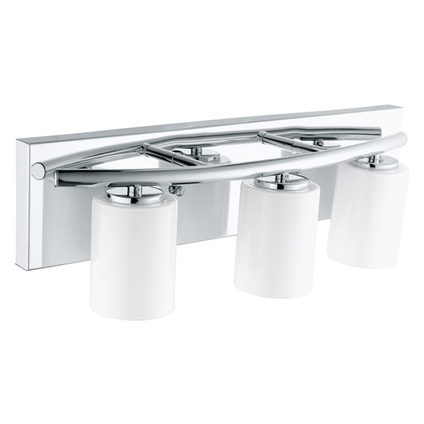 Luminaire pour meuble-lavabo chrome Abete par Eglo moderne et contemporain avec 3 lumières