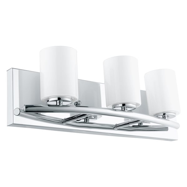 Luminaire pour meuble-lavabo chrome Abete par Eglo moderne et contemporain avec 3 lumières