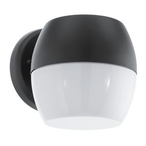 Eglo Oncala 6.25-in H Black Hardwired LED Outdoor Wall Light