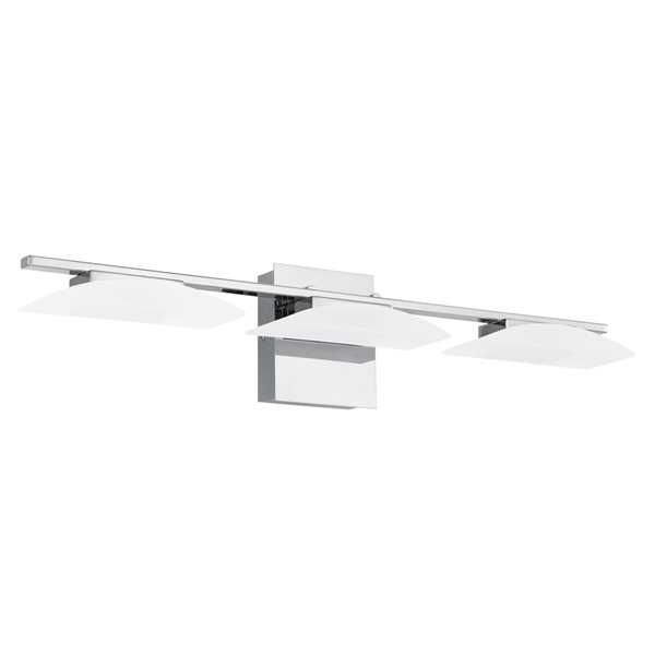 Eglo Metrass 3 3-Light 27.5-in LED Chrome Modern/Contemporary Vanity Light