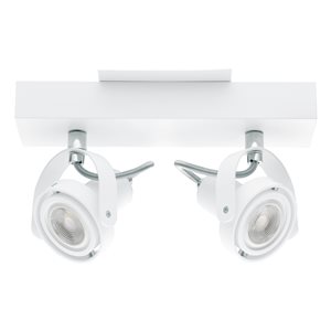 Eglo Novorio 1 2-Light 8.63-in White Dimmable Standard Fixed Track Light Kit