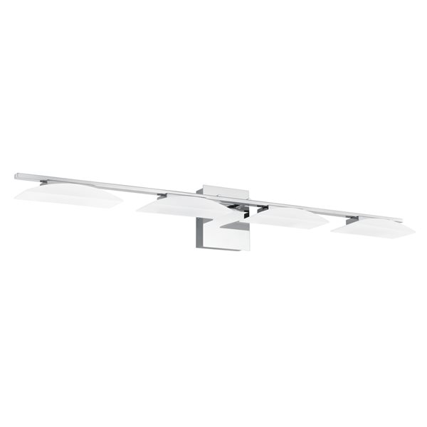 Eglo Metrass 3 4-Light 39.38-in LED Chrome Modern/Contemporary Vanity Light