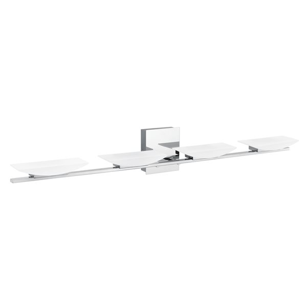 Eglo Metrass 3 4-Light 39.38-in LED Chrome Modern/Contemporary Vanity Light