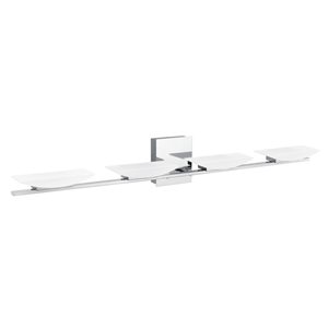 Eglo Metrass 3 4-Light 39.38-in LED Chrome Modern/Contemporary Vanity Light