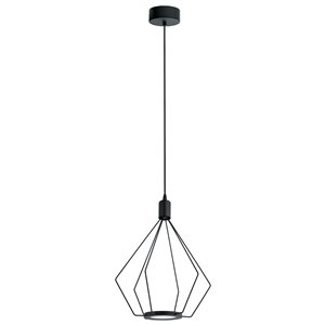 Eglo Cados Black 1-Light Modern/Contemporary Geometric Integrated LED Medium Pendant Light