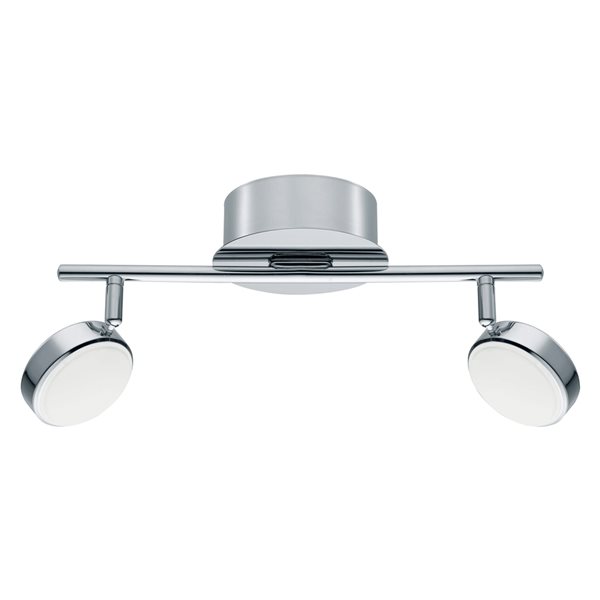 Eglo Salto 2-Light 14.13-in Chrome Dimmable Integrated LED Fixed Track Light Kit