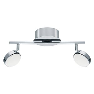 Eglo Salto 2-Light 14.13-in Chrome Dimmable Integrated LED Fixed Track Light Kit