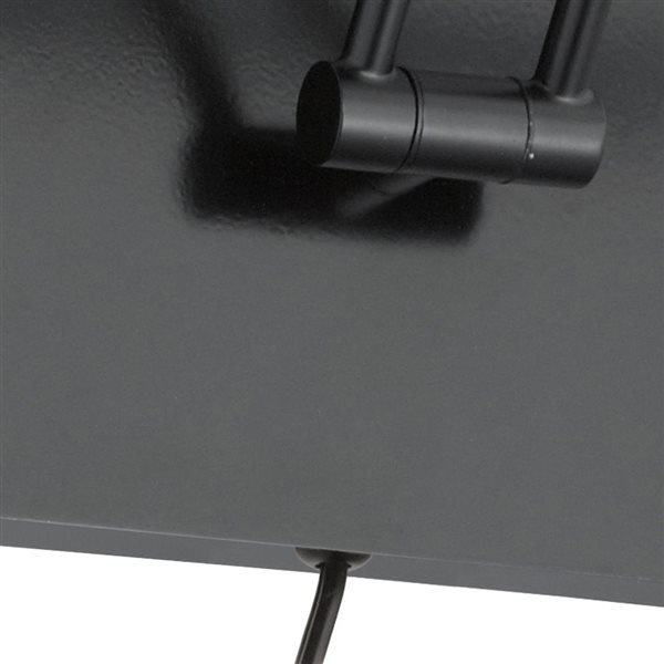 Eglo Doreen 2 Matte Black 18.25-in LED Hardwired or Plug-In Picture Light