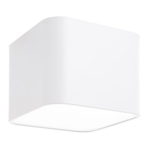 Eglo Grimasola 5.5-in White Modern/Contemporary LED Flush Mount Light