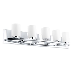 Eglo Abete 5-Light Chrome Modern/Contemporary Vanity Light