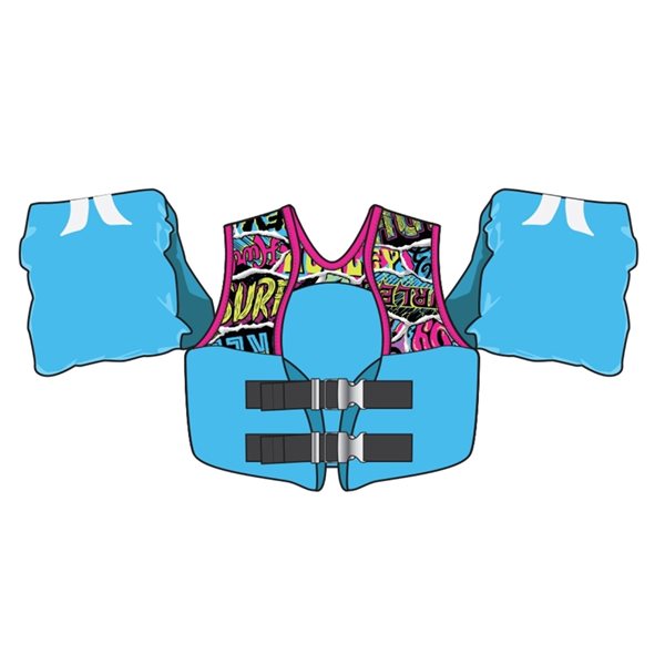 Image of Hurley | Toddler Flotation Vest With Shoulder Floaties - Light Blue | Rona