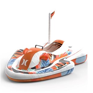 Hurley Wave Runner Water Inflatable Pool Float - Orange