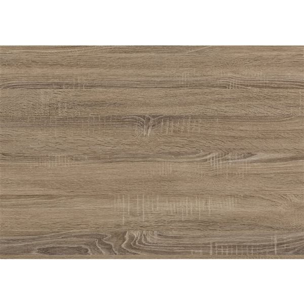 Table pour canapé rectangulaire Monarch Specialties en composite, effet de bois taupe foncé