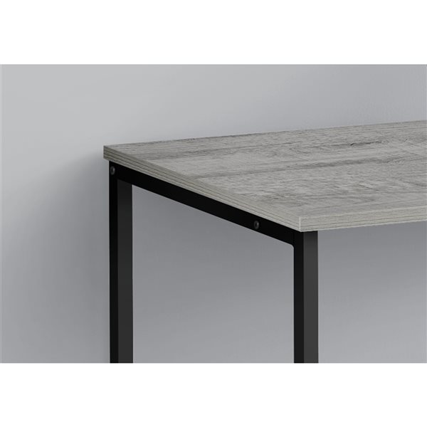 Monarch Specialties Grey Faux Wood 40-in Modern/Contemporary Computer Desk