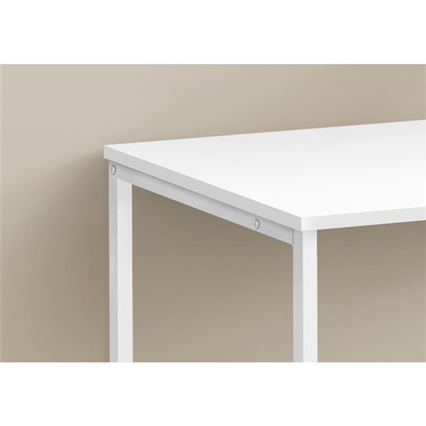 Monarch Specialties White 40-in Modern/Contemporary Computer Desk