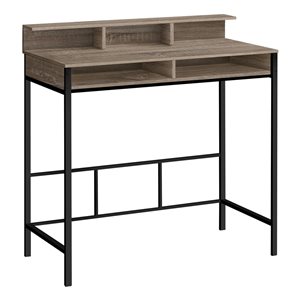 Monarch Specialties 47.25-in Dark Taupe Faux Wood Modern/Contemporary Standing Desk