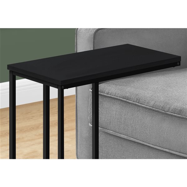 Monarch Specialties Black Composite Rectangular End Table