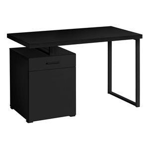 Monarch Specialties 47.25-in Black Modern/Contemporary Computer Desk