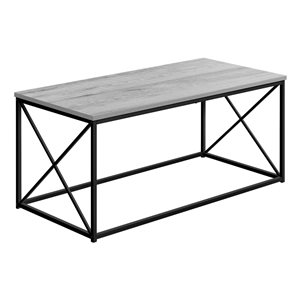 Table basse Monarch Specialties en composite, effet de bois gris