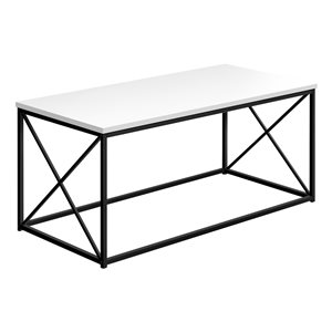 Monarch Specialties White Composite Coffee Table