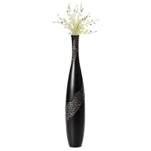 Uniquewise 27-in x 5-in Polyresin Vase