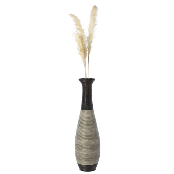 Uniquewise 40-in x 11.5-in Artificial Rattan Vase