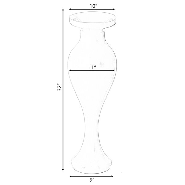 Uniquewise 32-in x 11-in Fibreglass Vase
