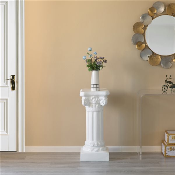 Uniquewise 32-in x 13-in Fibreglass Roman Style Pedestal QI004124