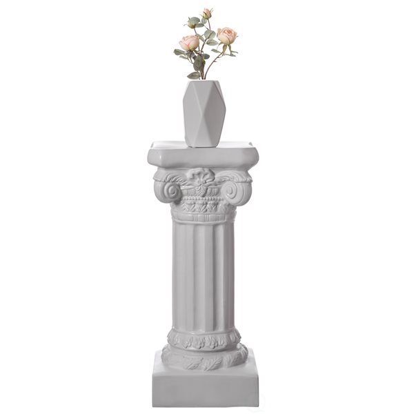 Uniquewise 32-in x 13-in Fibreglass Roman Style Pedestal QI004124
